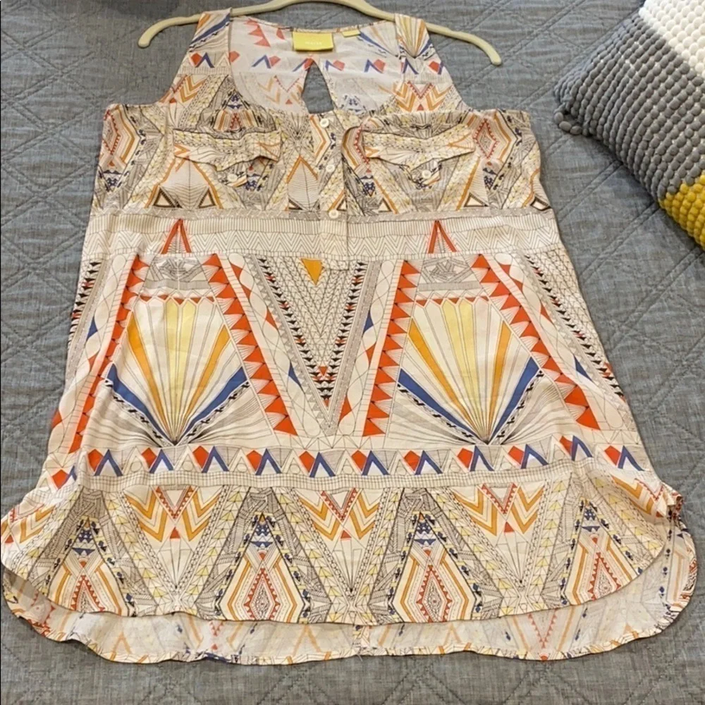 Maeve Anthropology Lightweight Tank Dress EUC